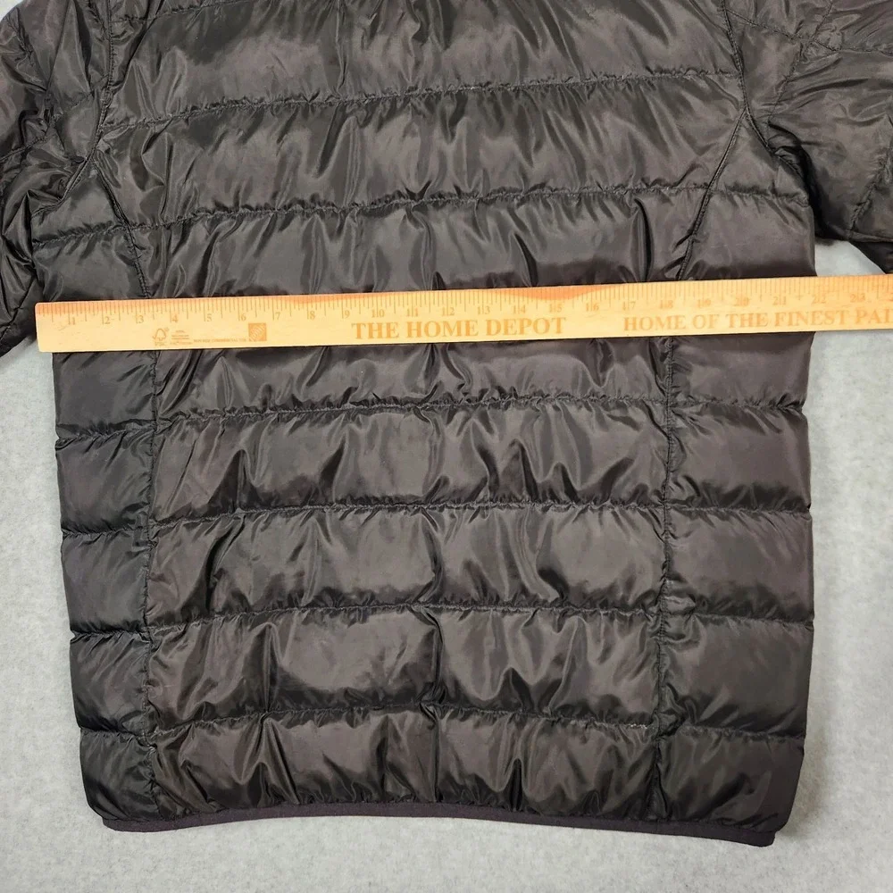 Eddie Bauer Jacket Mens Medium Black EB650 Down Insulated Puffer Lightweight